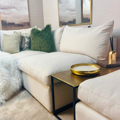 Brass Low Sofa Divider Table