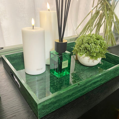 Green Malachite Effect Tray