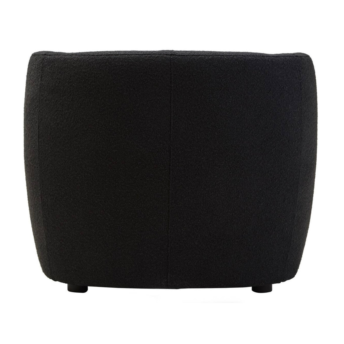 Bruge Textured Black Curved Chair