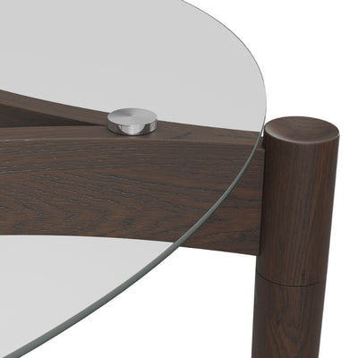 Ned Clear and Chocolate Dining Table