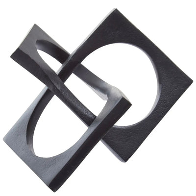 Tides Design Black Abstract Sculpture