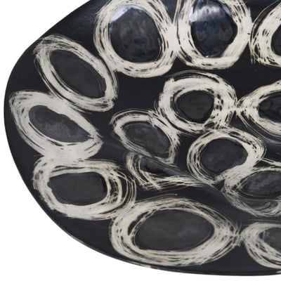Abstract Black & White Bowl Small