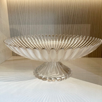 Clearance Glass Footed Bowl