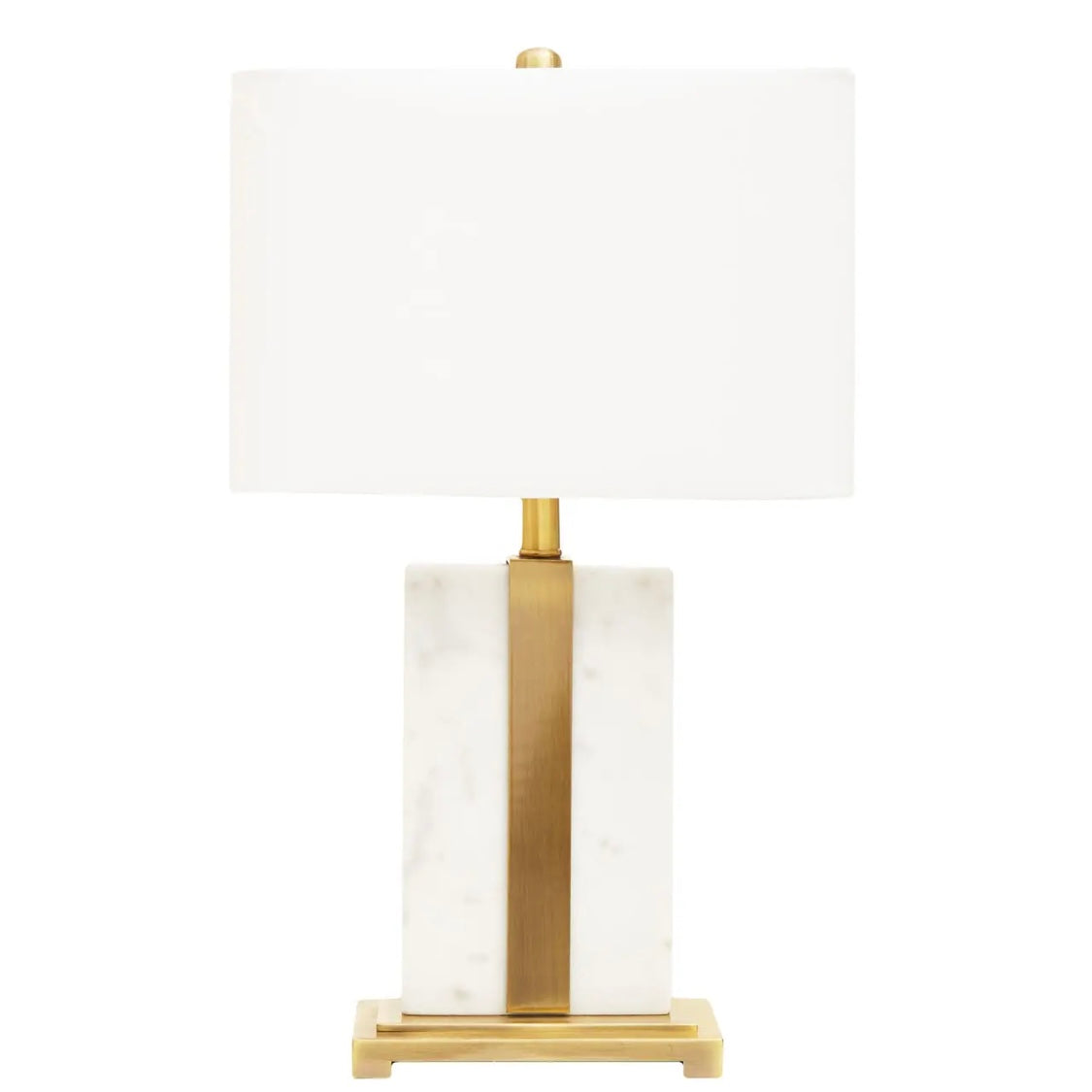 Elvie White Marble & Gold Table Lamp