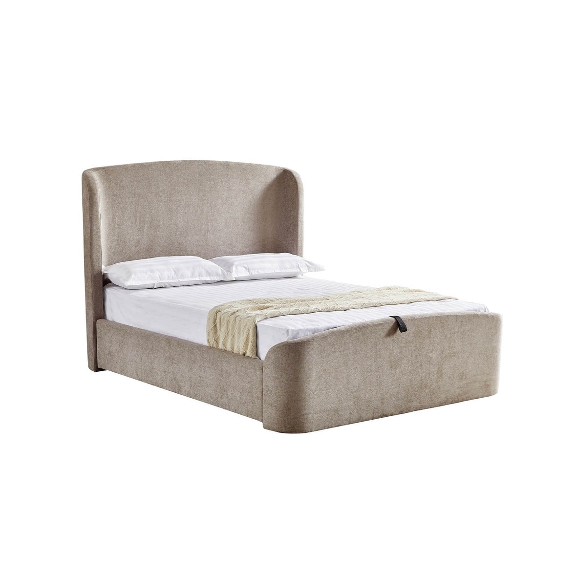 Blaire Kingsize Ottoman Bed Beige