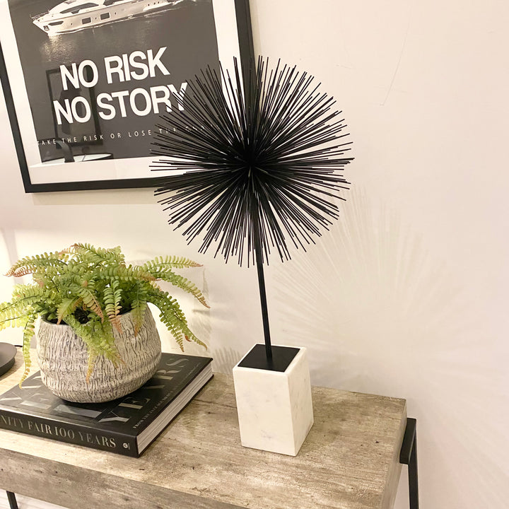Mirano Black Finish Starburst Sculpture – Tides Home