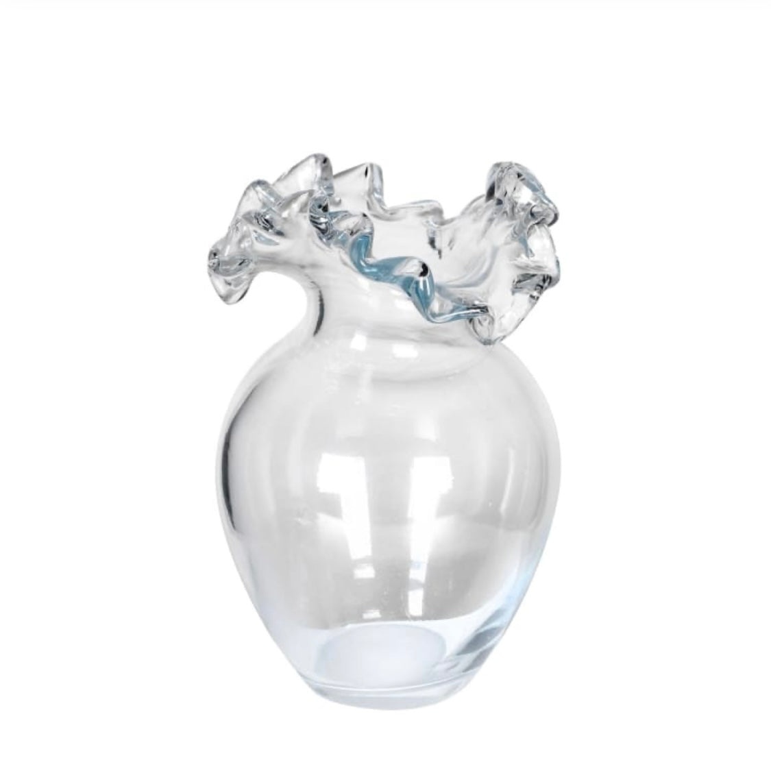 Frill Top Abstract Bud Vase