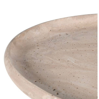 Travertine Effect Teardrop Tray