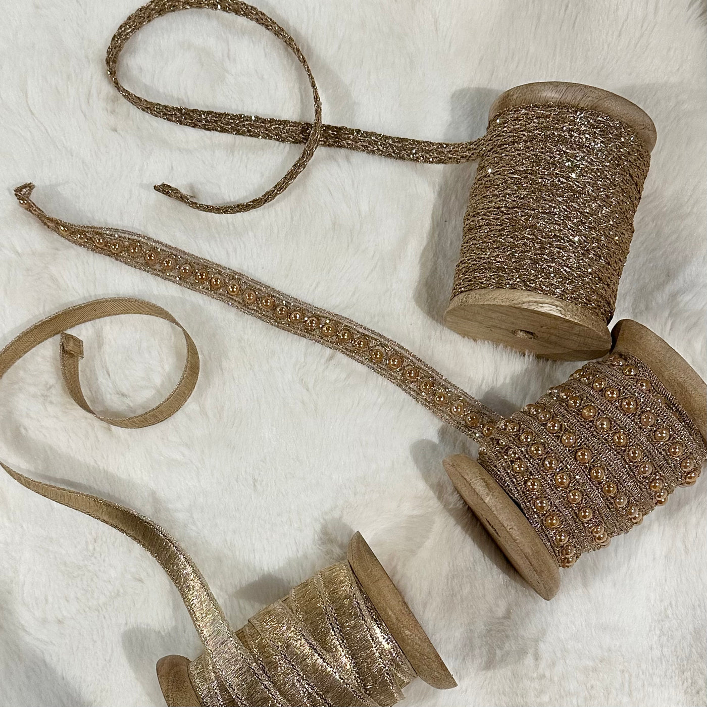 Set of 3 10m Copper Ribbon Spools