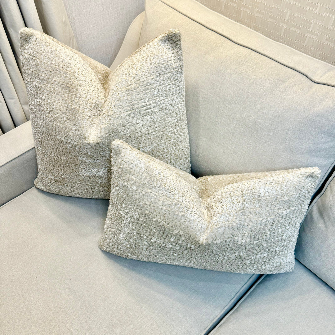 Rowan Boucle Cream/Gold Cushion – Tides Home
