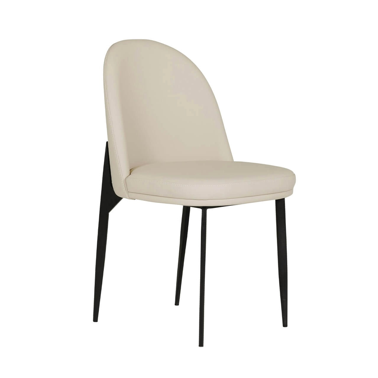 Valent Dining Chair Leather Taupe