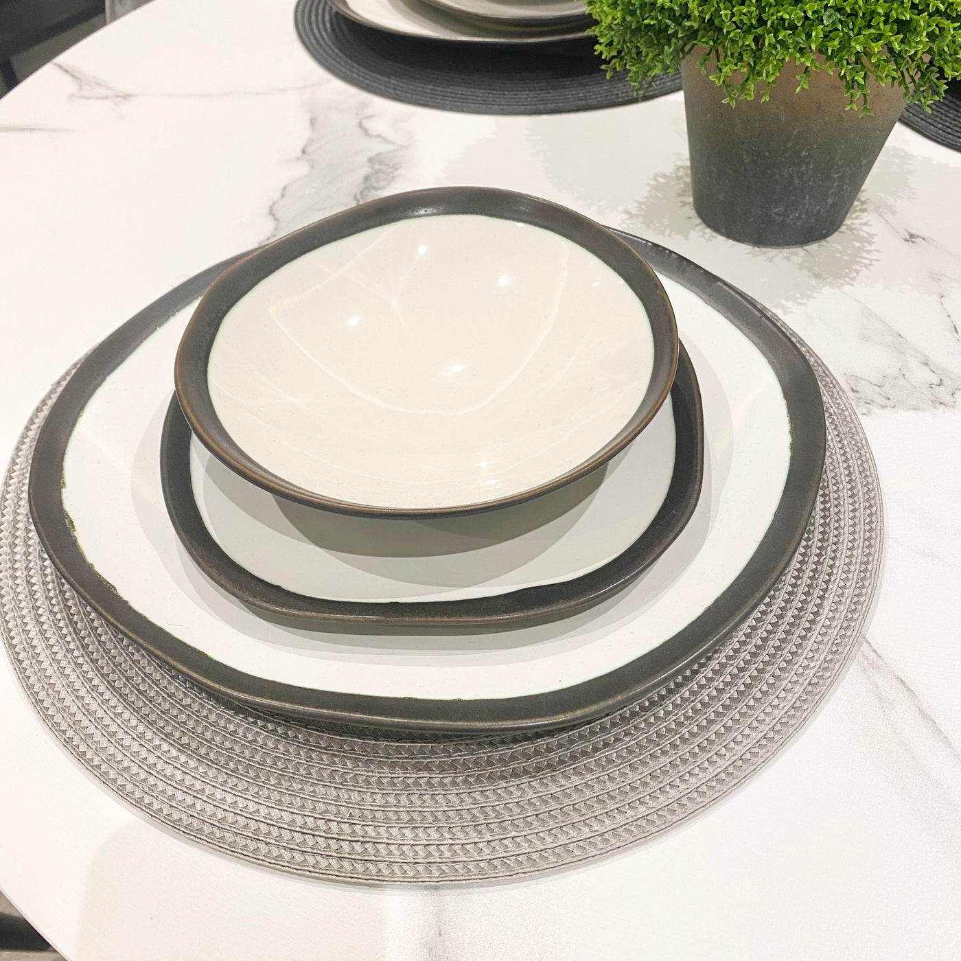 Dove Grey Woven Placemat