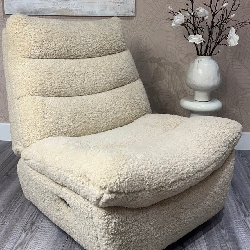 Faux Shearling Recliner Chair