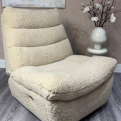 Faux Shearling Recliner Chair