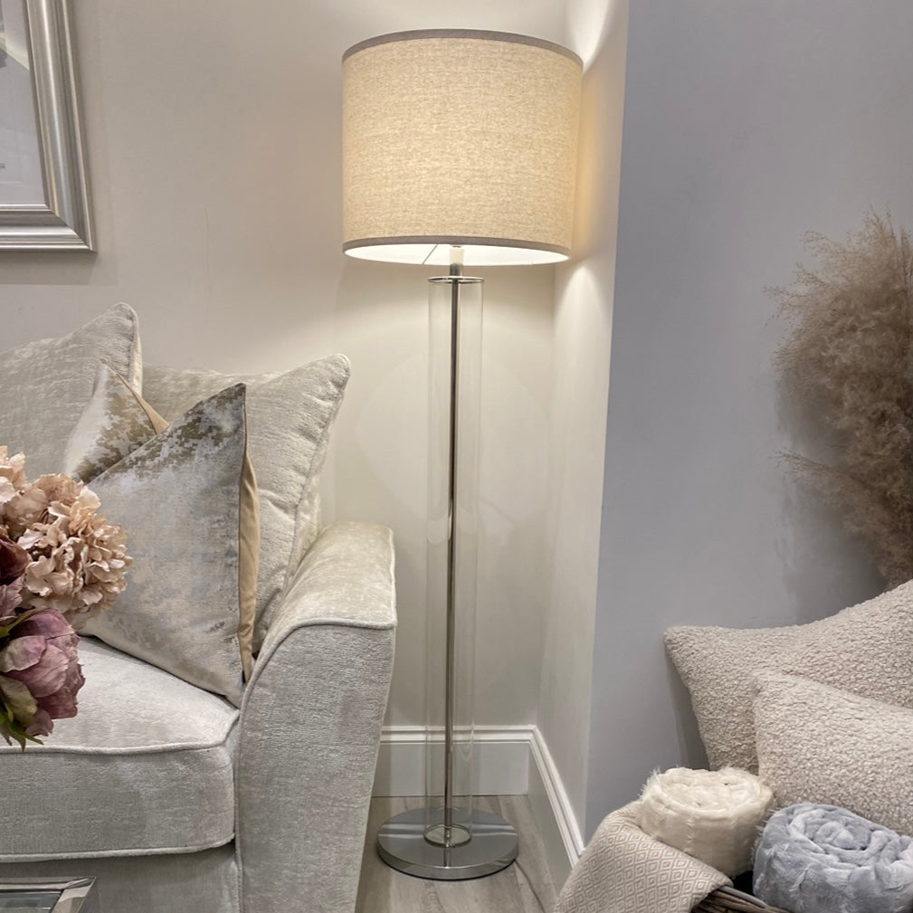 Glass tube floor lamp discount
