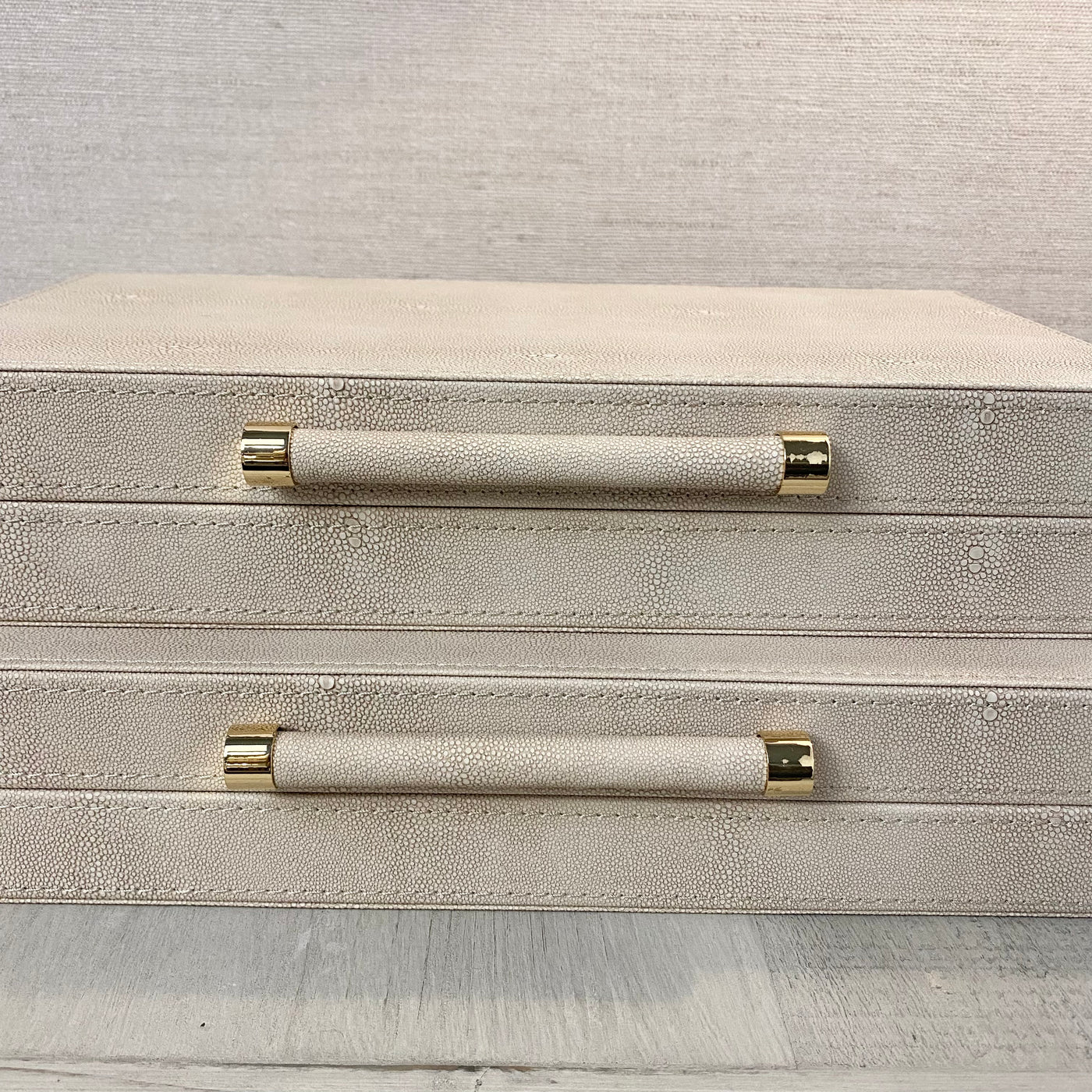 Set of 2 Shagreen Boxes