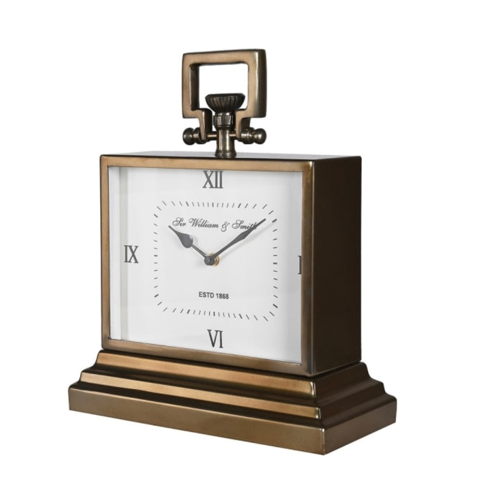 Brass Art Deco Mantel Clock