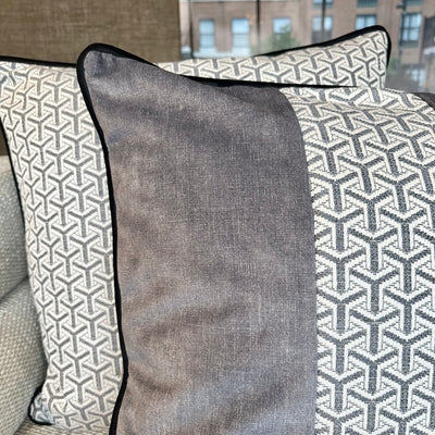 Andrew Martin Monte Storm Stripe Bespoke Cushion