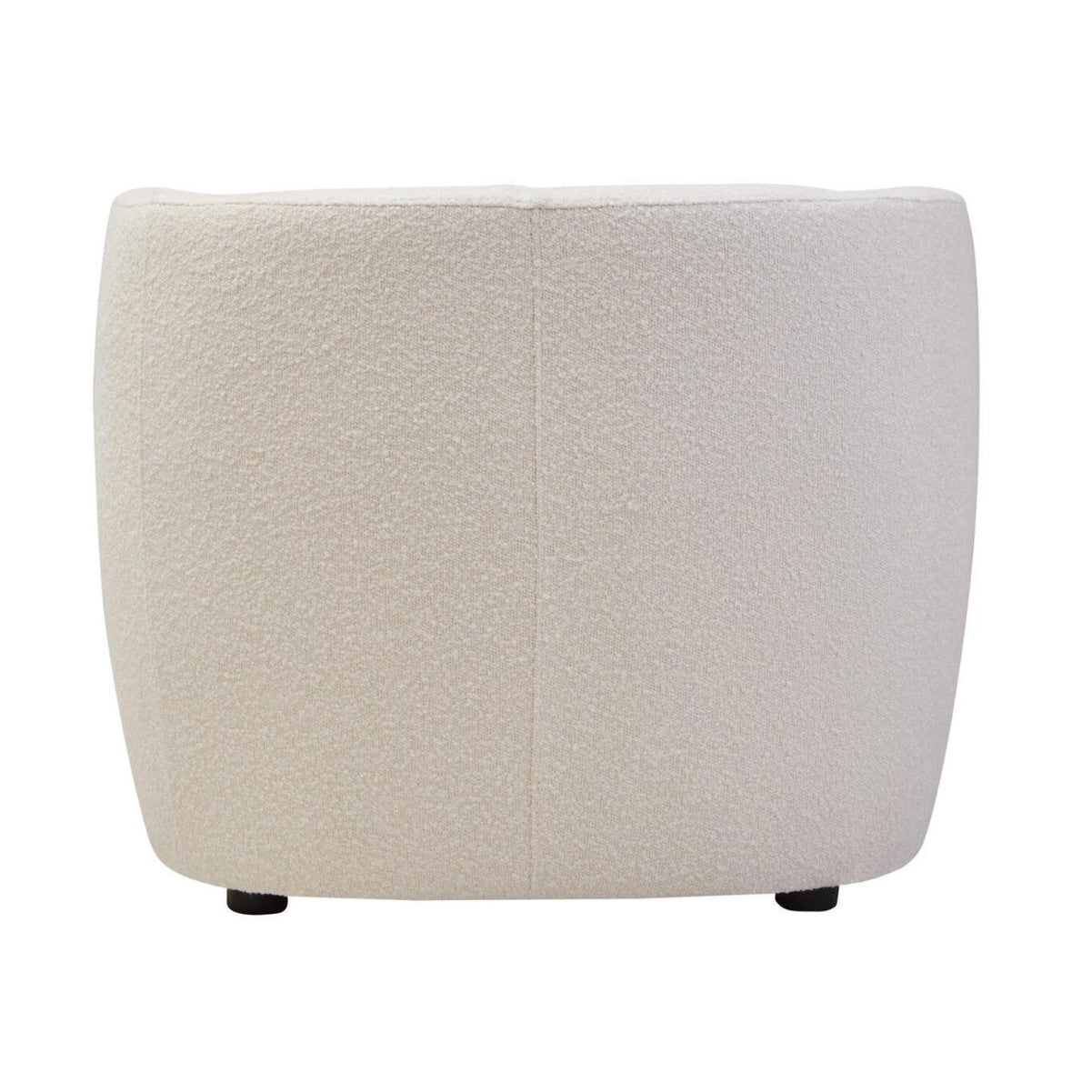 Bruge Textured Cream Curved Chair