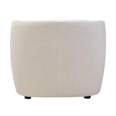 Bruge Textured Cream Curved Chair