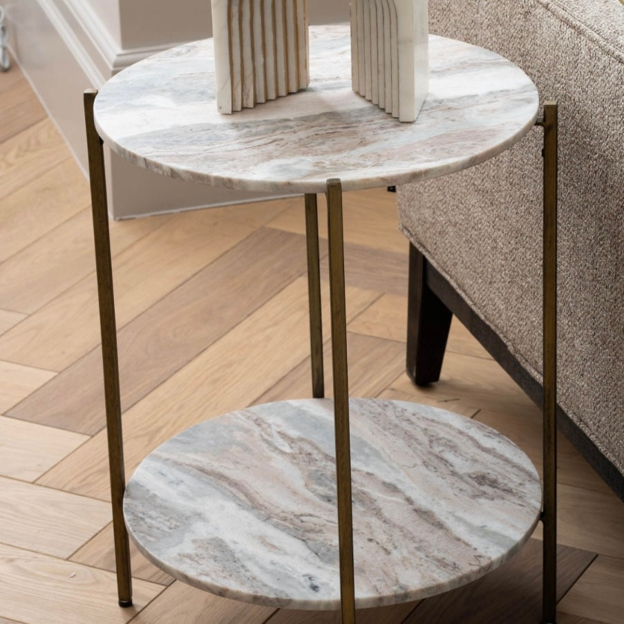 Lorna Marble Side Table – Refined Simplicity, Timeless Appeal