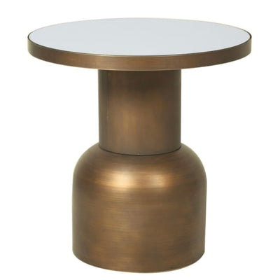 Round Brass Side Table (Large)
