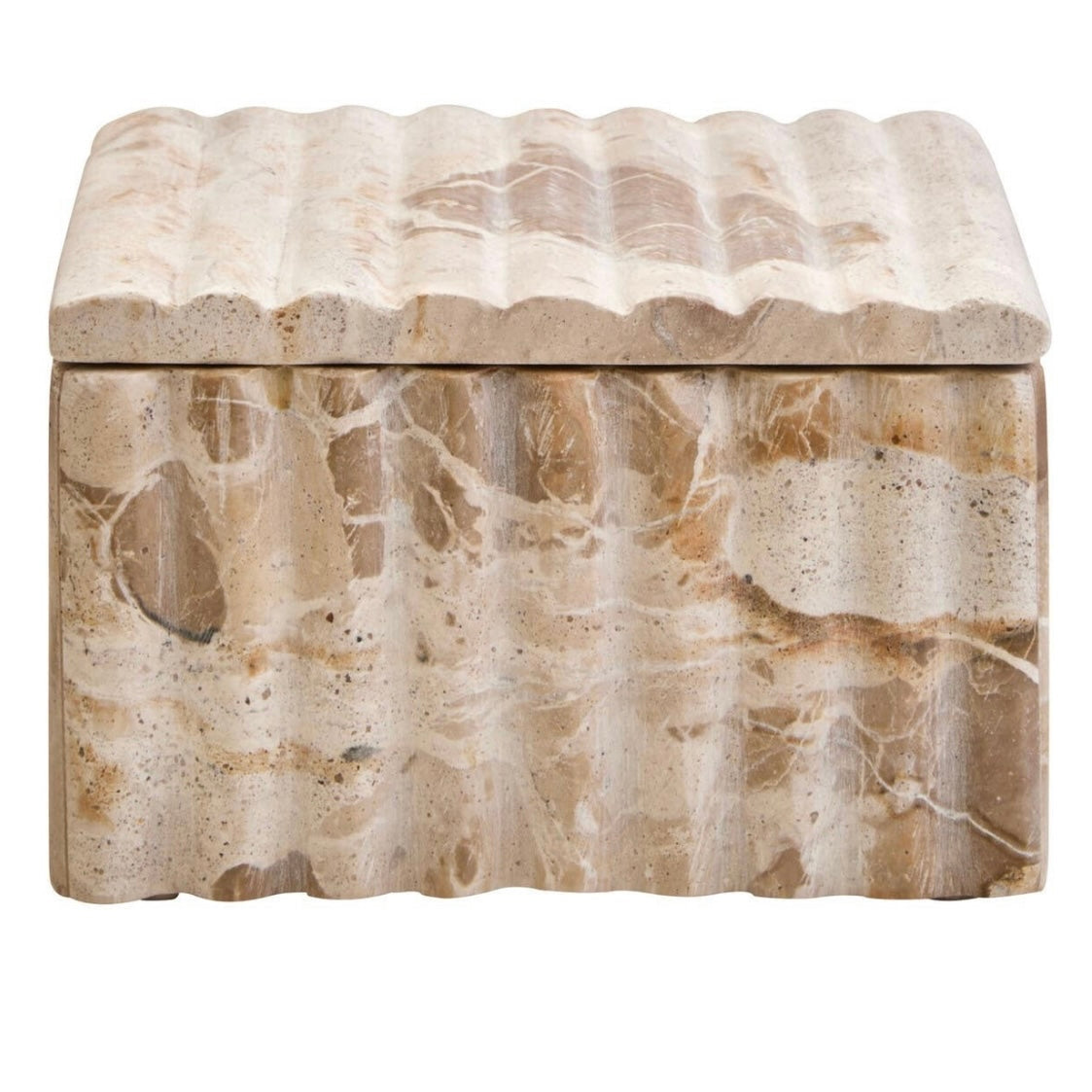 Square Chocolate Marble Box – Tides Home