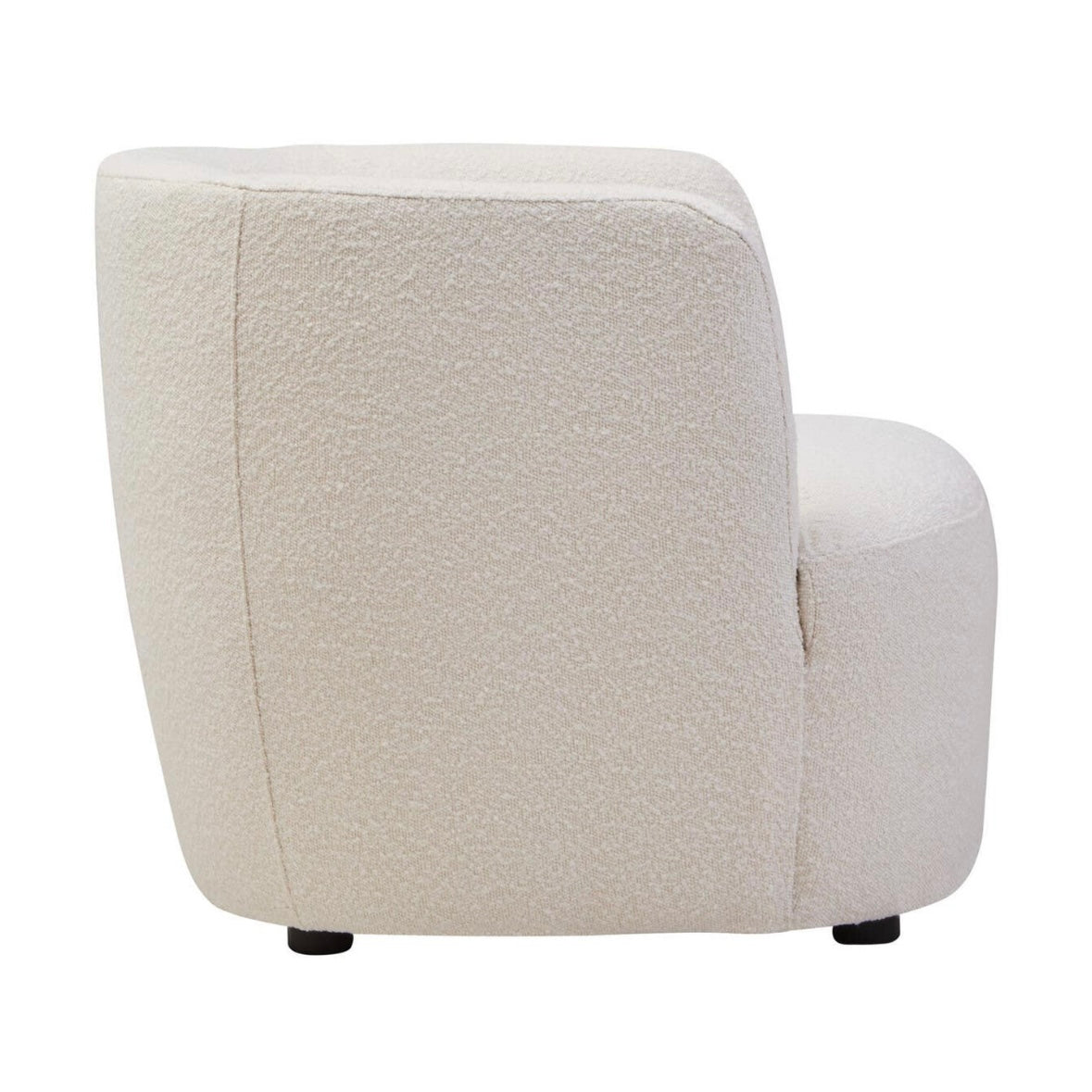 Bruge Textured Cream Curved Chair