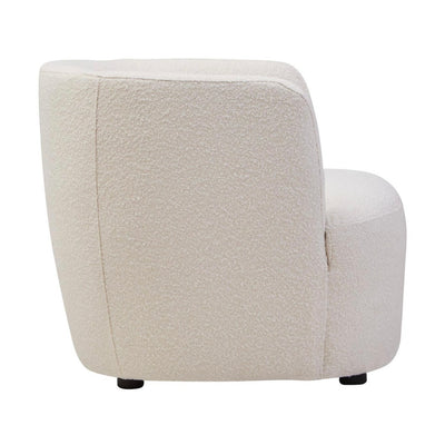 Bruge Textured Cream Curved Chair