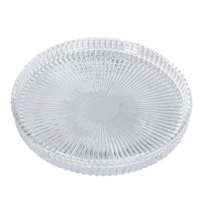 Set of 3 Ribbed Candle Plates