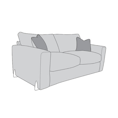 Axel Sofa- Chalk/ Brushed Brass