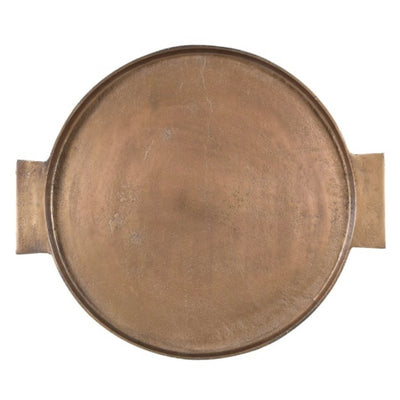 Antique Brass Round Tray