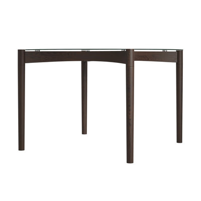 Ned Clear and Chocolate Dining Table