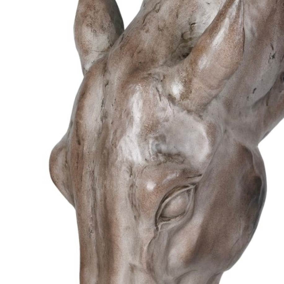 Horse Head Sculpture on Stand