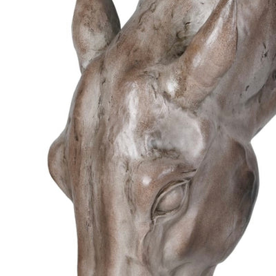 Horse Head Sculpture on Stand
