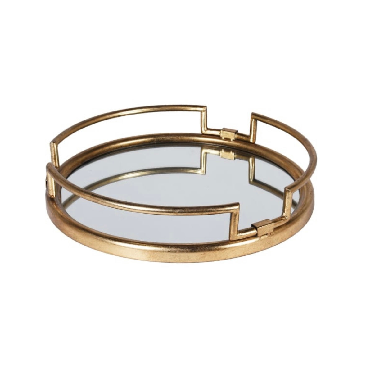 Gold Frame Mirror Tray