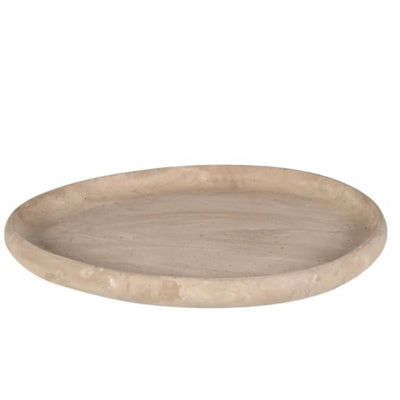 Travertine Effect Teardrop Tray