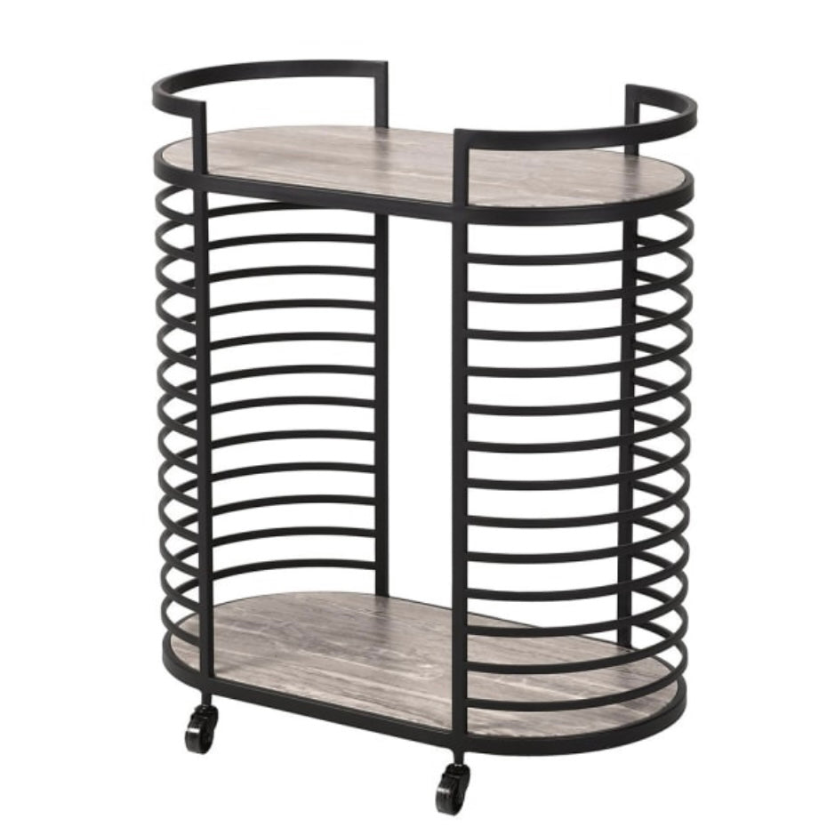 Faux Marble Iron Drinks Trolley