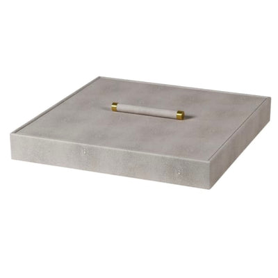 Cream Shagreen Jewellery Box