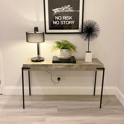 *Ex Display* Concrete Effect Console Table