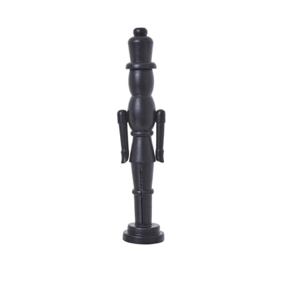 Black Wooden Large Nutcracker Decoration
