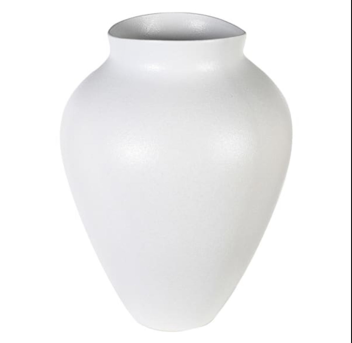 Organic Matt White Vase