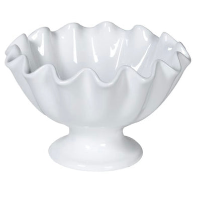 Ruffled Ceramic Bowl