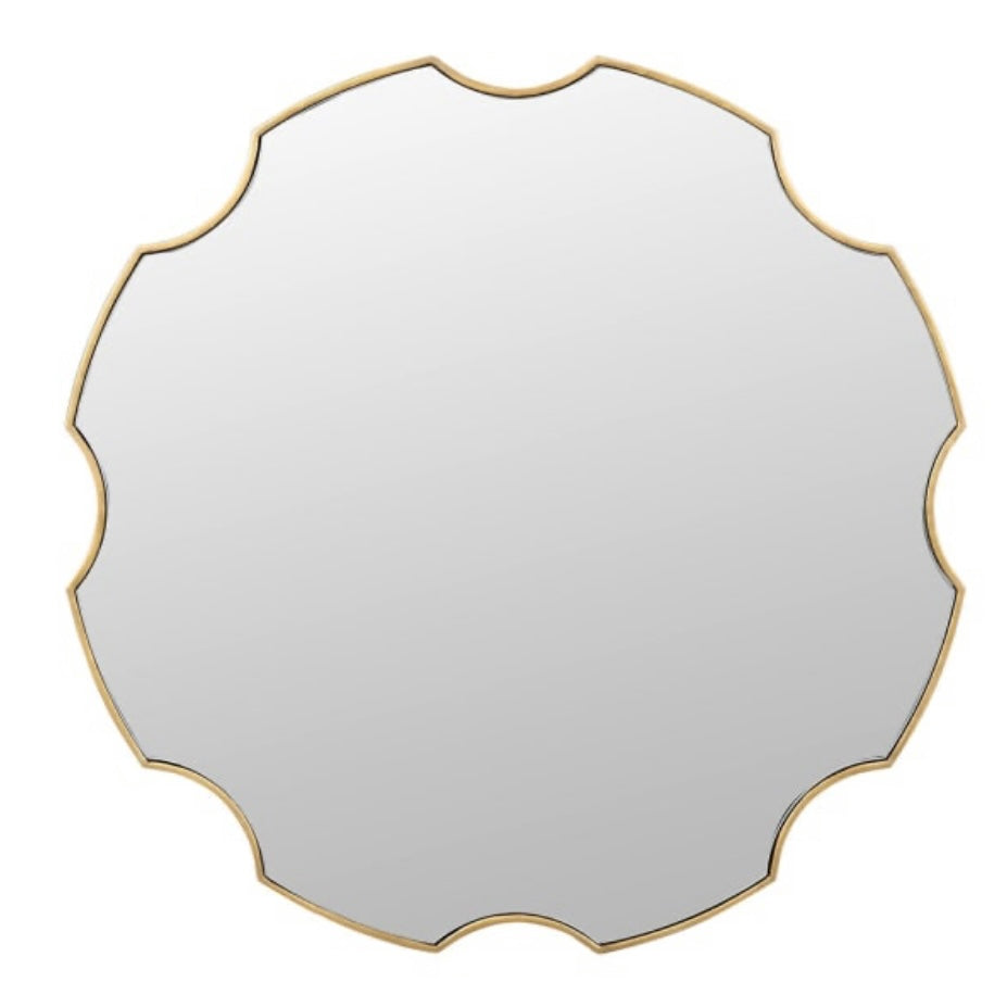 Brass Cog Wall Mirror