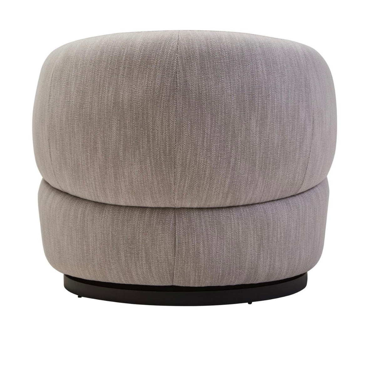 Bordo Textured Grey Curved Swivel Chair