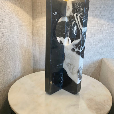 Monochrome Marble Table Lamp