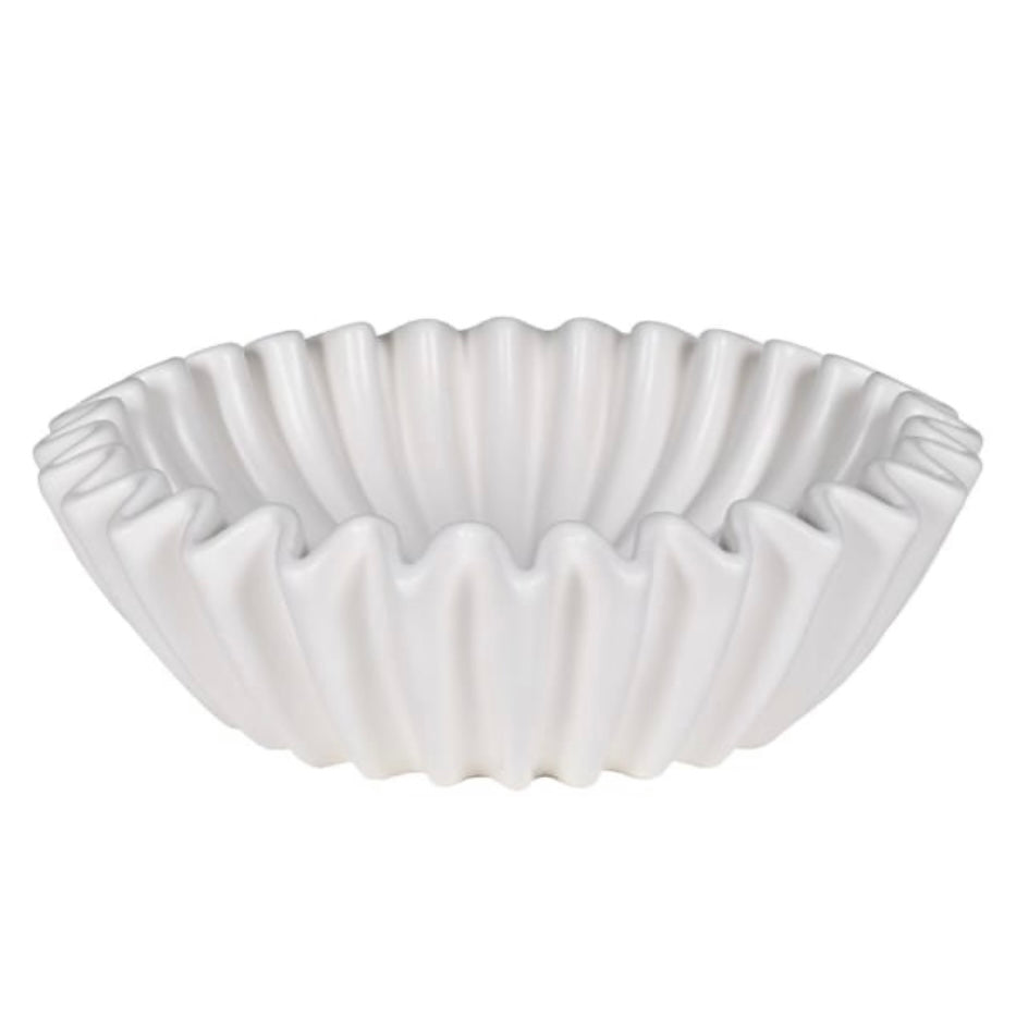 Chalk Waved Bowl