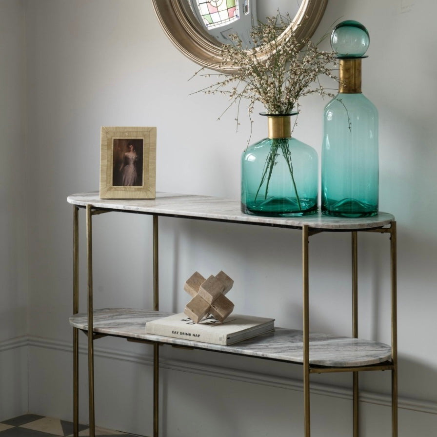 Lorna Marble Console Table – Elegant Form, Minimalist Detail