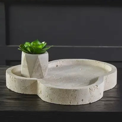 Tides Design Tibor Travertine Irregular Tray