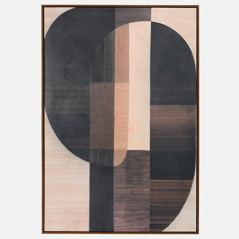 Forma Textured Framed Canvas Wall Art 80x120cm